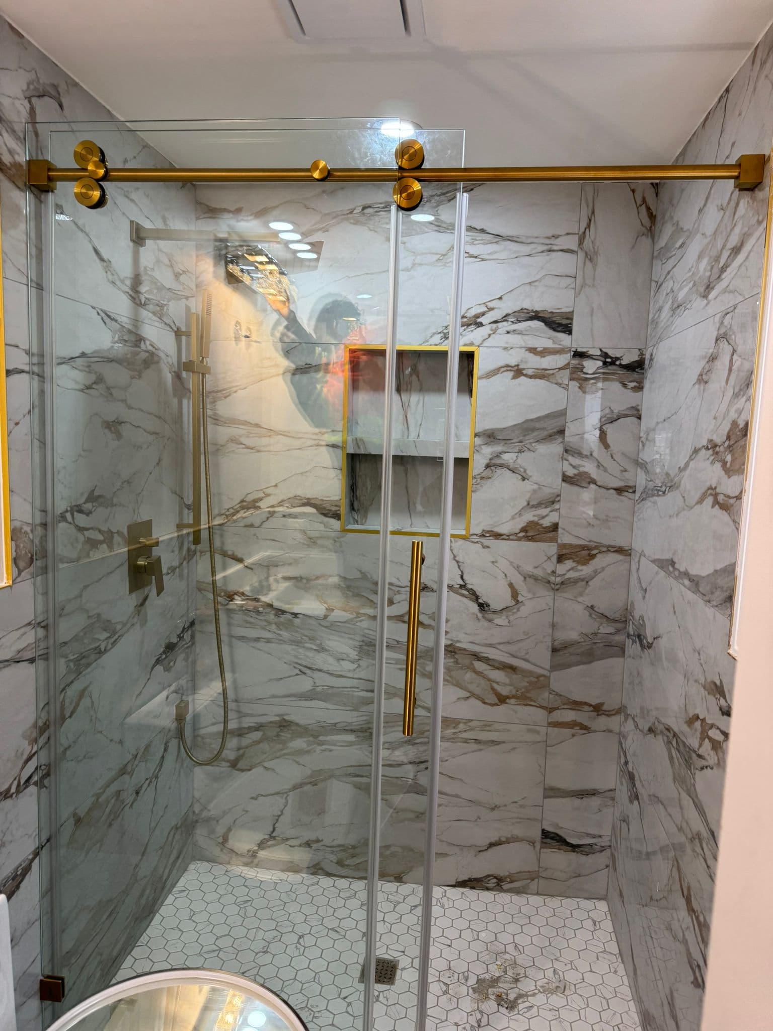 Tilework detail, Kitchener bathroom renovation