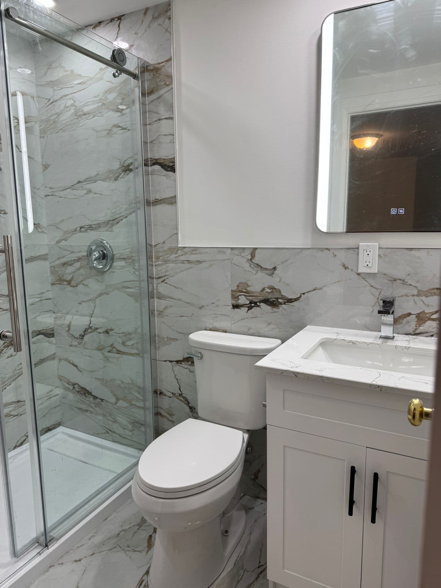 Tilework detail, Waterloo bathroom renovation