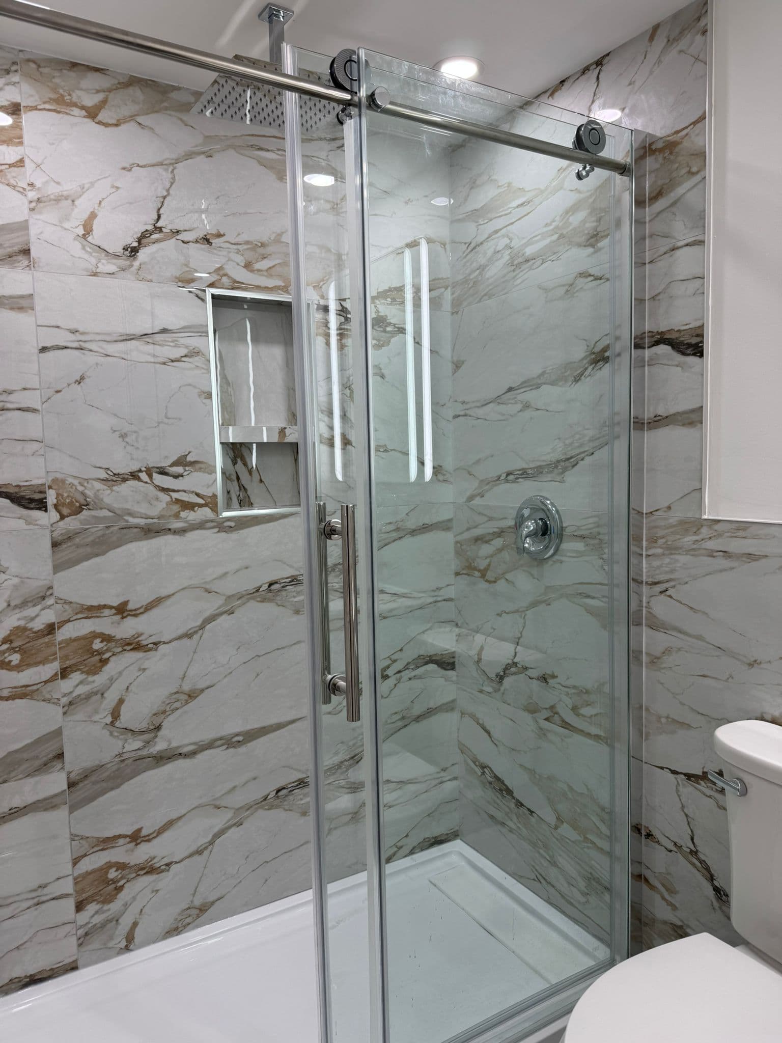 Tilework detail, Kitchener bathroom renovation
